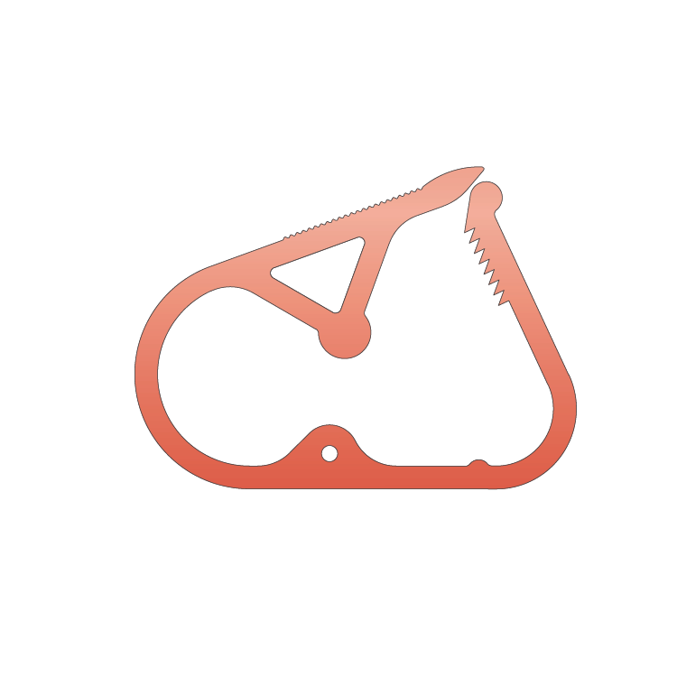 6 Position, Large Ratchet Clamp, Red