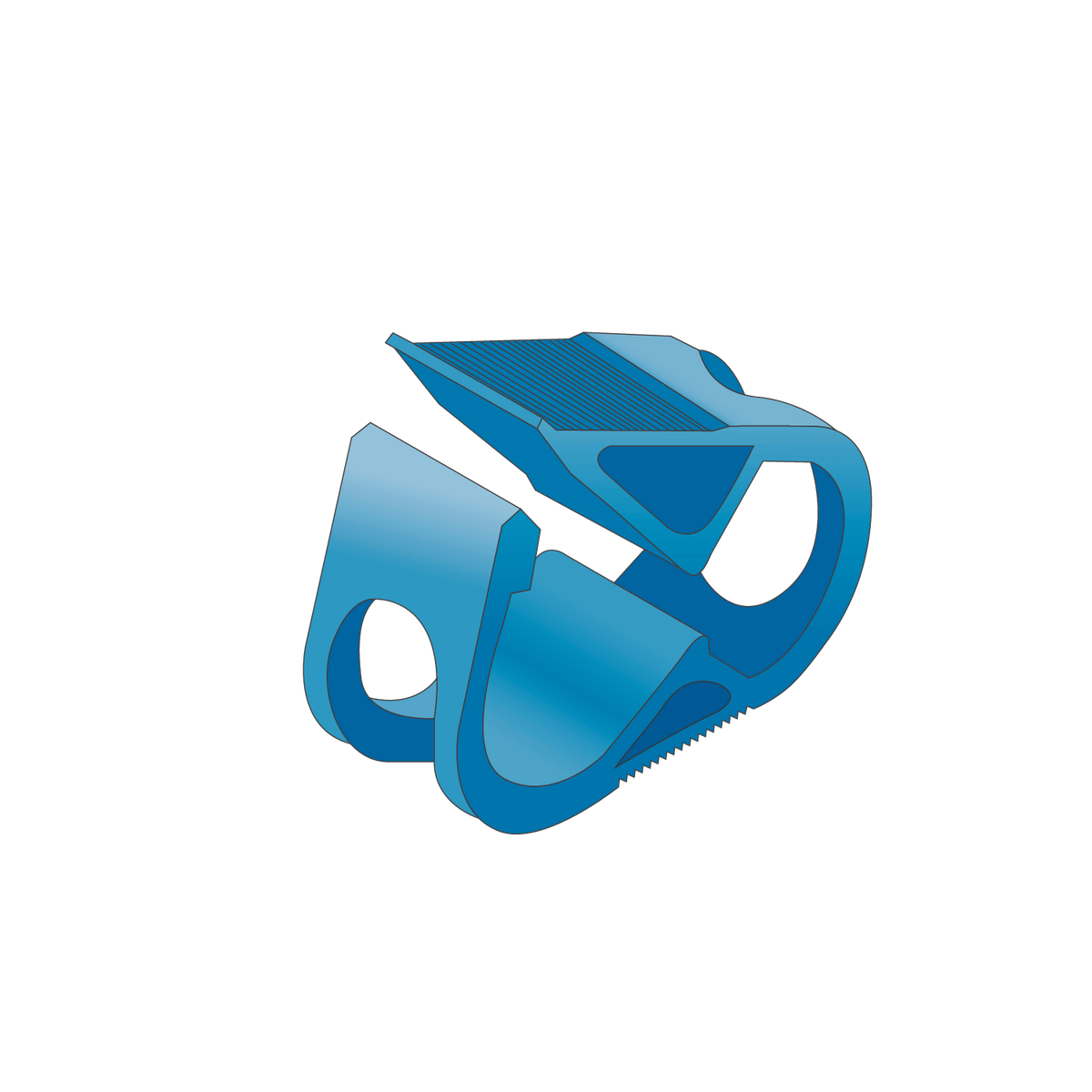 Small Ratchet Clamp, Blue